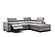 Perla Premium Leather Sectional - Light Gray by J&M Furniture