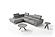 Mood Gray Leather Sectional by J&M Furniture