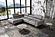 Mood Gray Leather Sectional by J&M Furniture