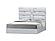 Da Vinci Bed in Silver Grey by J&M Furniture
