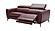 Lorenzo Merlot Italian Leather Sofa by J&M Furniture