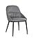 Kora Leather Chair in Charcoal Grey 801 (Set of 2) by J&M Furniture