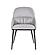 Kora Leather Chair in Pewter 804 (Set of 2) by J&M Furniture