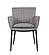 Kani Leather Armchair in Grey 821 by J&M Furniture