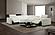 Picasso 6Pc Motion Sectional in White by J&M Furniture
