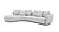 Hamilton Off White Sectional w/Chaise by J&M Furniture