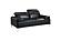 Nicolo Bonded Leather Loveseat in Black by J&M Furniture