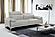Nicolo Bonded Leather Sofa in Light Grey by J&M Furniture