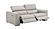 Picasso Leather Loveseat in Silver Grey by J&M Furniture