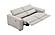 Picasso Leather Loveseat in Silver Grey by J&M Furniture