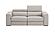 Picasso Leather Loveseat in Silver Grey by J&M Furniture