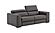 Picasso Leather Loveseat in Dark Grey by J&M Furniture