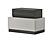 Cube Modern Bedroom Set in Grey & Black by J&M Furniture
