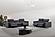 Picasso Leather Sofa in Blue Grey by J&M Furniture