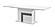 Luxuria Modern White Dining Table w/Extension by J&M Furniture