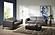 King Gray Leather Loveseat by J&M Furniture