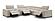 Picasso 6 Pcs Motion Sectional Sand by J&M Furniture
