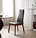 Windsor Modern Dark Gray Eco-Leather High Back Dining Chair (Set of 2) by J&M Furniture