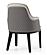 Brunswick Gray Eco-Leather Arm Dining Chair (Set of 2) by J&M Furniture