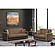 Elegance (Joker) Beige Chenille Fabric Convertible Loveseat by Casamode
