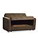 Elegance (Joker) Beige Chenille Fabric Convertible Loveseat by Casamode