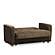 Elegance (Joker) Beige Chenille Fabric Convertible Loveseat by Casamode