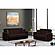 Elegance (Joker) Dark Brown Chenille Fabric Convertible Sofa by Casamode