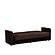 Elegance (Joker) Dark Brown Chenille Fabric Convertible Sofa by Casamode