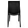 Kent Outdoor White Table With 4 Black Chairs Dining Set, White/Black by LeisureMod