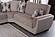 Armada Beige/Cream PU Flair Arms w/Walnut Legs 3PC Sectional by Kilim Furniture
