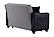 Lindsey Gray/Black Loveseat Sleeper w/LED by Kilim Furniture