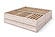 Captains Bed with Double Layer Drawers - King Size - Eco-Friendly Solid Beech Wood by Comfort Pure