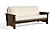 Futon Frame - Front-Closing Eco-Friendly Hardwood - Libra Wenge by Comfort Pure
