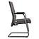 Aleen Series Guest Office Chair in Grey Leather by Leisuremod