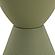 Modern Round  Boyd Side Table - Olive Green by Leisuremod