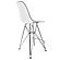 Cresco Modern Acrylic Bar Stool w/Chrome Base & Footrest, Clear by Leisuremod