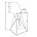 Cresco Modern Acrylic Bar Stool w/Chrome Base & Footrest, Clear by Leisuremod