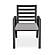 Chelsea Modern Patio Dining Armchair in Aluminum w/Removable Cushions - Light Grey by Leisuremod