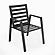 Chelsea Modern Patio Dining Armchair in Aluminum w/Removable Cushions - Orange by Leisuremod