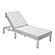 Chelsea Modern Outdoor Weathered Grey Chaise Lounge Chair w/Cushions - Light Grey by LeisureMod