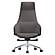 Celeste Series Tall Office Chair in Grey Leather by Leisuremod