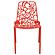 Devon Mid-Century Modern 3-Piece Aluminum Outdoor Patio Dining Set w/Tempered Glass Top, Table & 2 Dining Chair - Red by Leisure