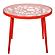 Devon Mid-Century Modern 3-Piece Aluminum Outdoor Patio Dining Set w/Tempered Glass Top, Table & 2 Dining Chair - Red by Leisure