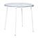 Devon Mid-Century Modern 5-Piece Aluminum Outdoor Patio Dining Set w/Tempered Glass Top, Table & 4 Dining Chair- White by Leisur