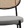 Euston Modern Wicker Bar Stool w/Black Steel Frame - Grey by Leisuremod
