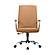 Evander Series Office Chair in Acorn Brown Leather by Leisuremod