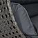 Charcoal Wicker Hanging 2 person Egg Swing Chair - Dark Grey by Leisuremod