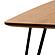 Elmwood Modern Wood Top Coffee Table w/Iron Base - Natural by LeisureMod