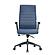 Hilton Modern High-Back Leather Office Chair - Navy Blue by LeisureMod