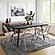 Lawrence 7-Piece Acrylic Folding Dining Chair & Rectangular Dining Table Set - Clear by Leisuremod